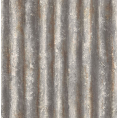 2701-22333 Corrugated Metal Charcoal Industrial Textured