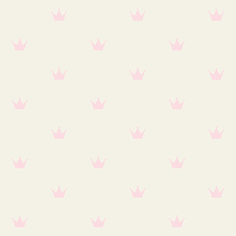 4060-347702 Bea Light Pink Crowns Wallpaper