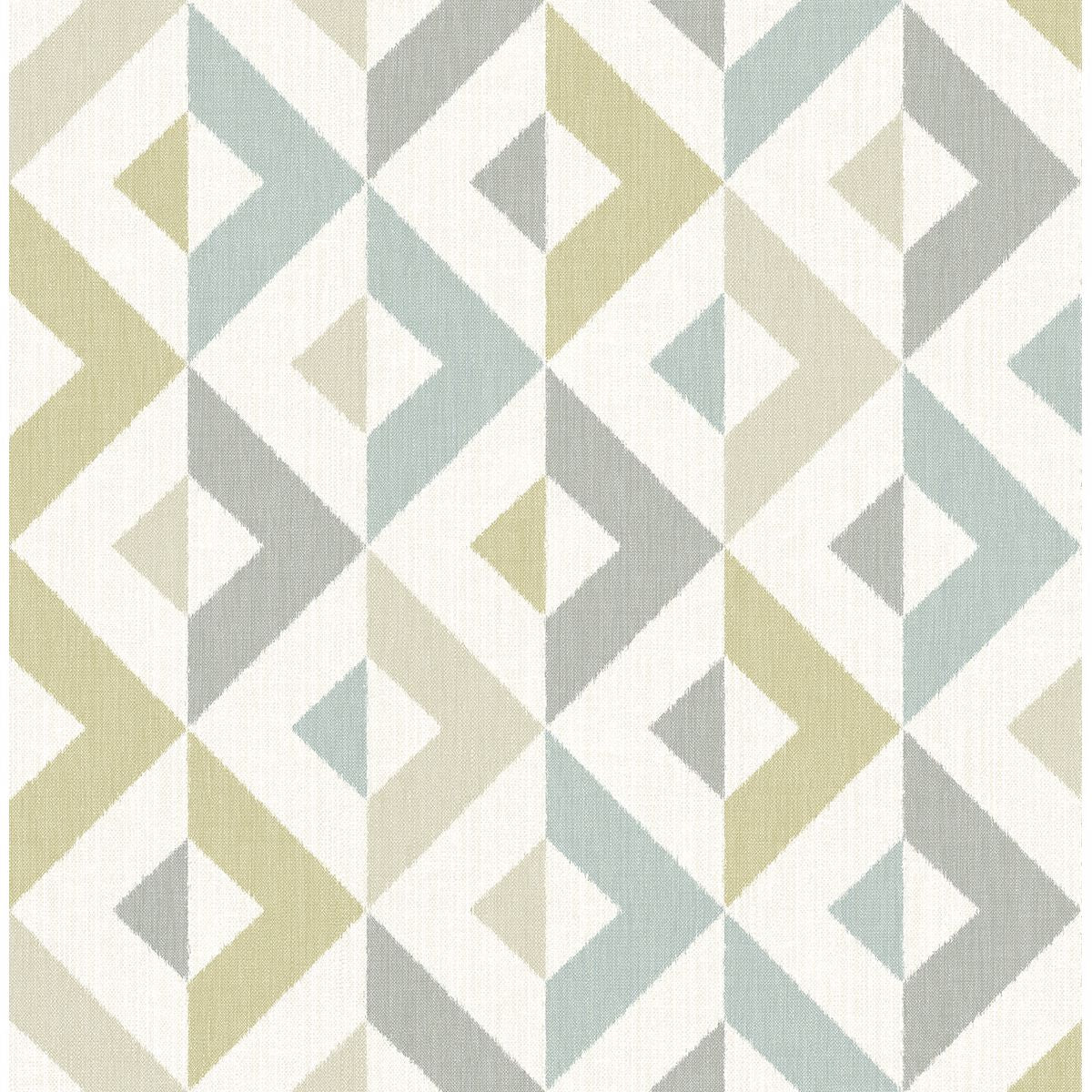 2902-25544 Seesaw Grey Geometric Faux Linen Wallpaper