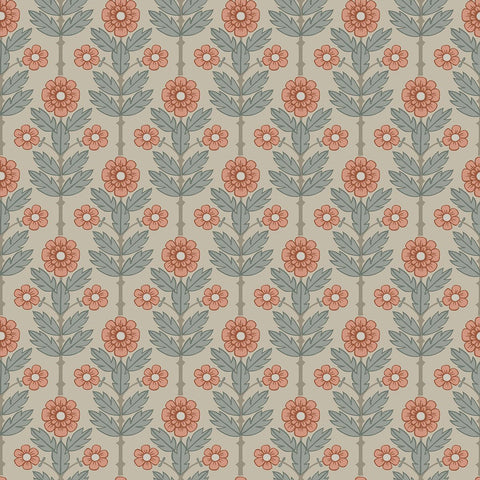 2948-28006 Aya Beige Floral Wallpaper