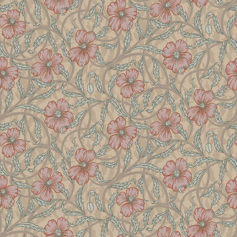 2948-28026 Imogen Light Brown Floral Wallpaper