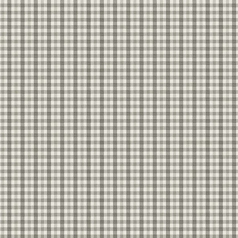 3112-002706 Roslin Dark Grey Check Wallpaper