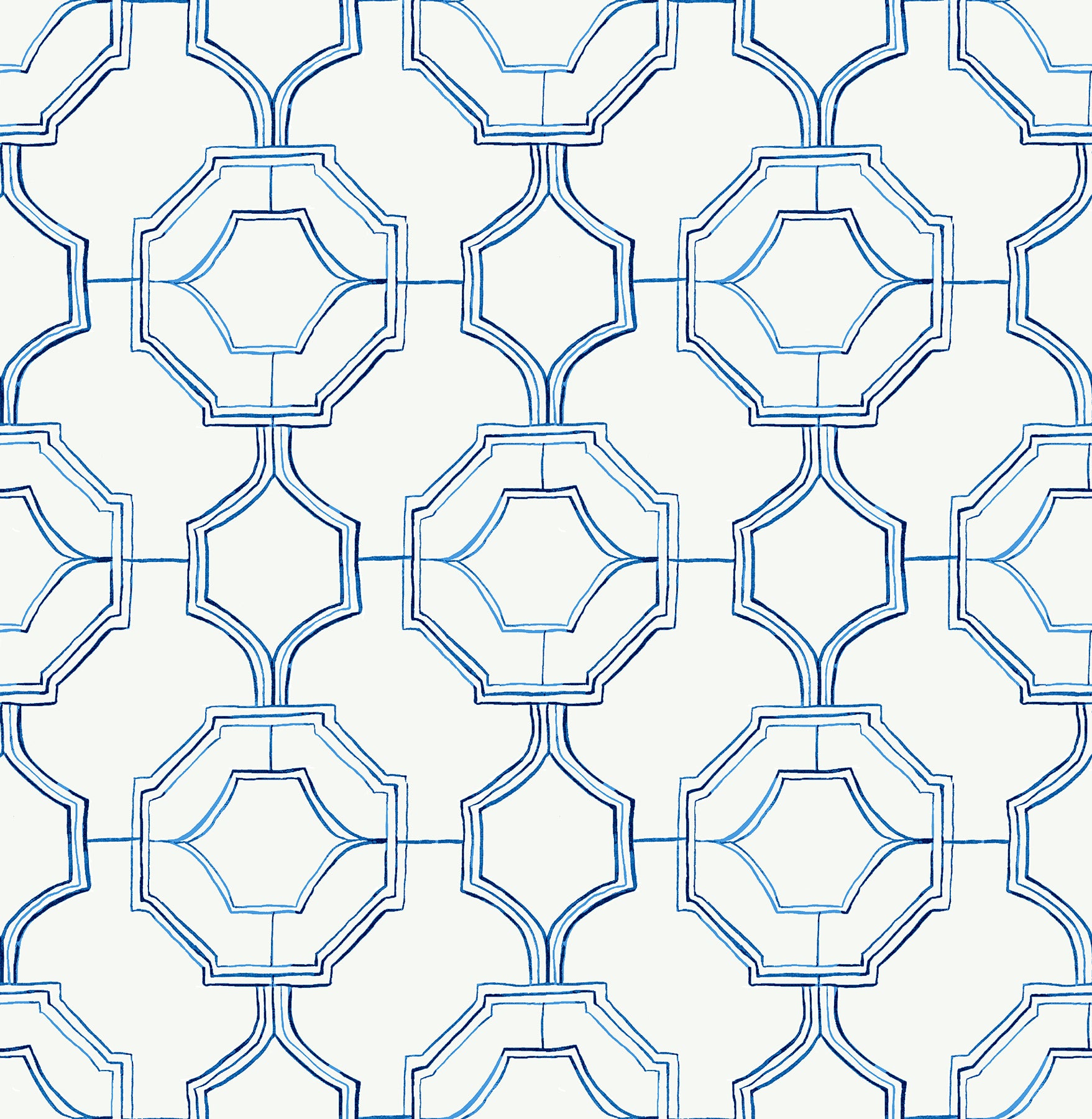 A-Street Prints 4081-26314 Gallina Blue Trellis Wallpaper, image size:1757x1800
