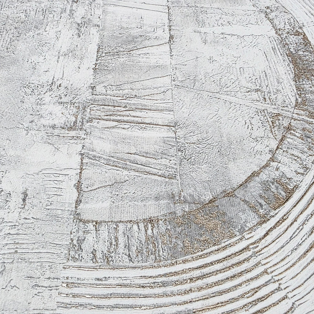 4096-554748 Faux Concrete plaster textured distressed paint white