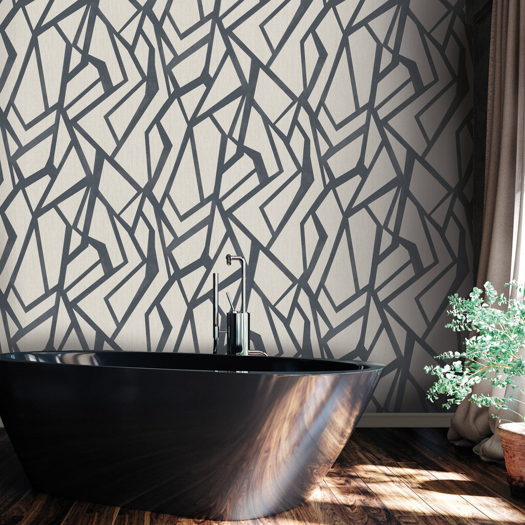 「Egyszer volt… az ember？セル画＋直筆背景　タツノコプロ」 8251 69W9571 Abstract Geometric Texture Wallpaper – wallcoveringsmart