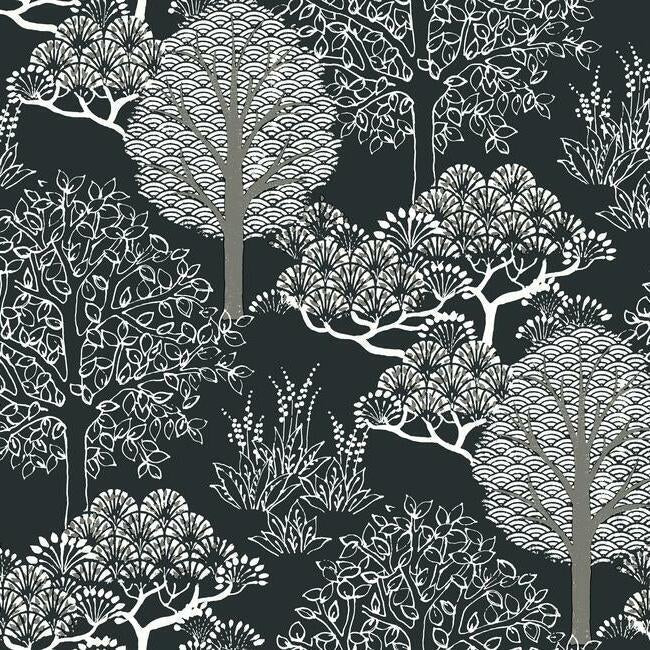 BW3852 Kimono Trees Wallpaper – wallcoveringsmart