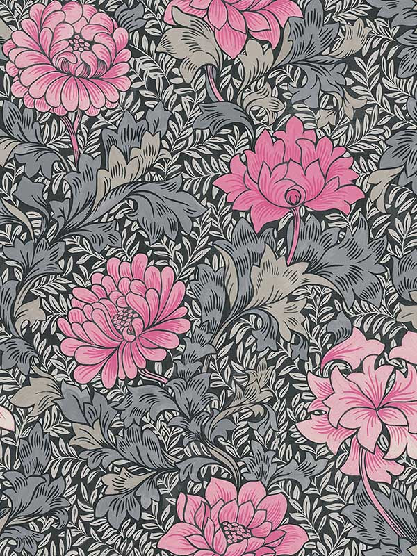 bonjour diary ◎ Wallpaper flower print Jardin de Fleurs • French Flowers Wallpaper • Milton & King