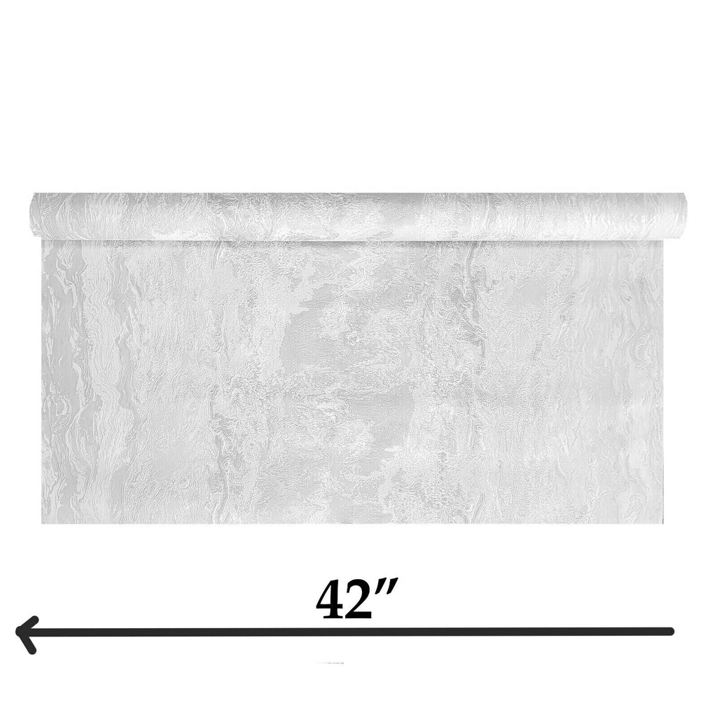 Z46003 Grayish off white cream Striped faux marble stone textured  