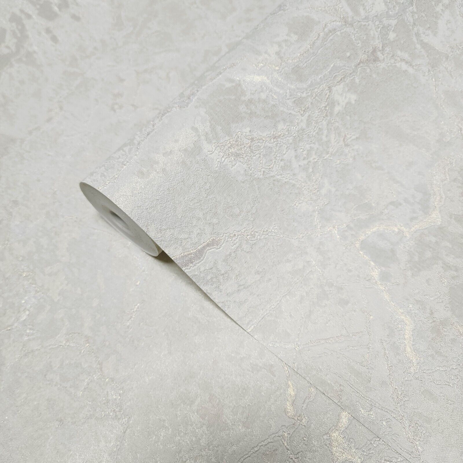 Z80016 Ivory off white rose gold cracked faux concrete plaster
