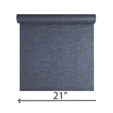 221251 Modern Plain dark blue gold faux paper weave grasscloth woven textured wallpaper