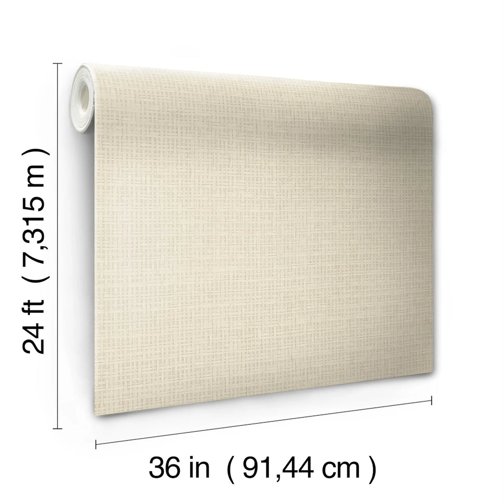 OG0526GV Ronald Redding Tatami Weave Cream Wallpaper
