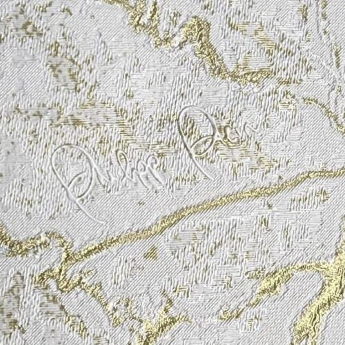 Z80014 Plain ivory off white gold metallic faux cracked concrete textu ...