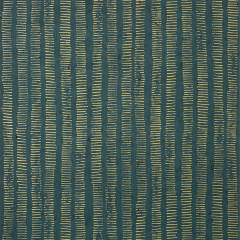 T12817 Cork Forest Peacock Blue Wallpaper