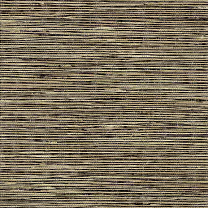 T13347 Pavilion ST. THOMAS faux grasscloth black wallpaper