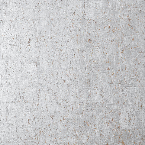 T7047 Cork Metallic Silver Wallpaper
