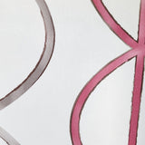 11686, 2656-004009 White gray pink banning striped trellis geometric wave lines modern Wallpaper 3D