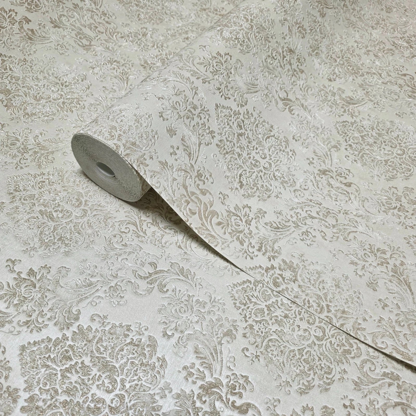 Z10946 Zambaiti Damascus textured metallic Wallpaper