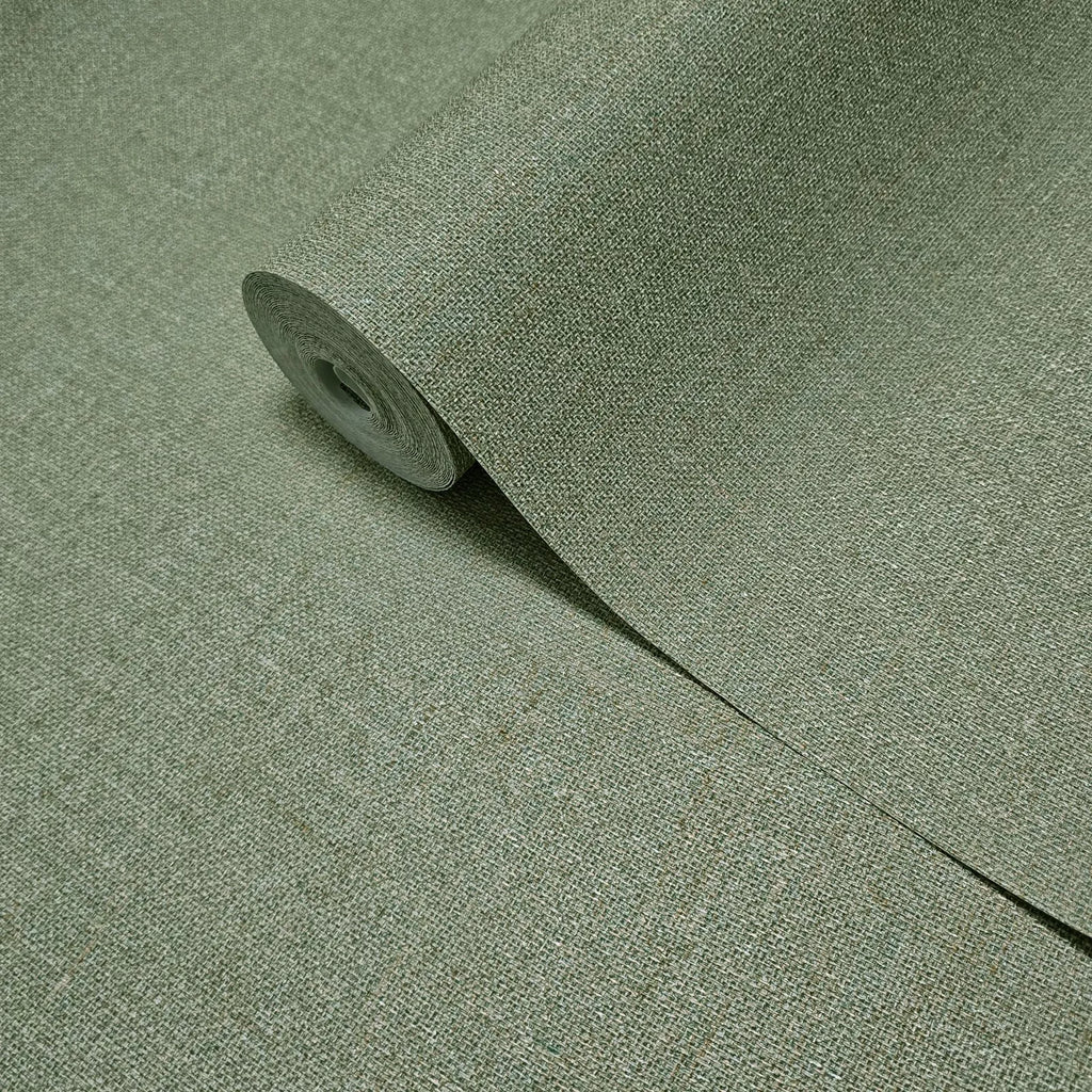 Z15506 Olive sage green faux woven thread sackcloth fabric