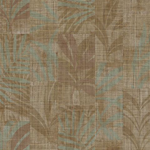 Z18913 Trussardi textured Tropical leaves wallpaper