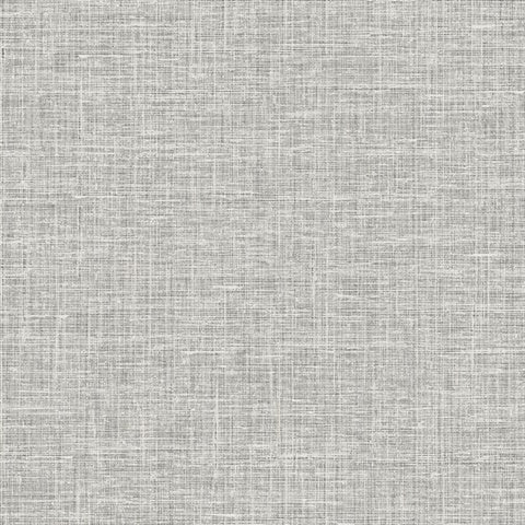 DC60405 Textured Soho Linen Gray Wallpaper