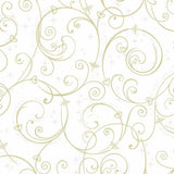 DI0905 York Disney Princess Perfect Scroll Unpasted Gold Wallpaper