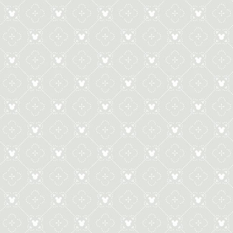 DI0980 York Wallpaper Disney Mickey Mouse Argyle Unpasted Gray Wallcoverings