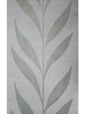 165017 Grey Silver Floral Leaves Wallpaper
