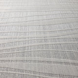 135081 Flocked Gray Silver Flock Wave lines Portofino Velvet Wallpaper