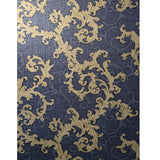 96231-6 Versace Calligraphy Black Gray Gold Barocco Designer Wallpaper showing line