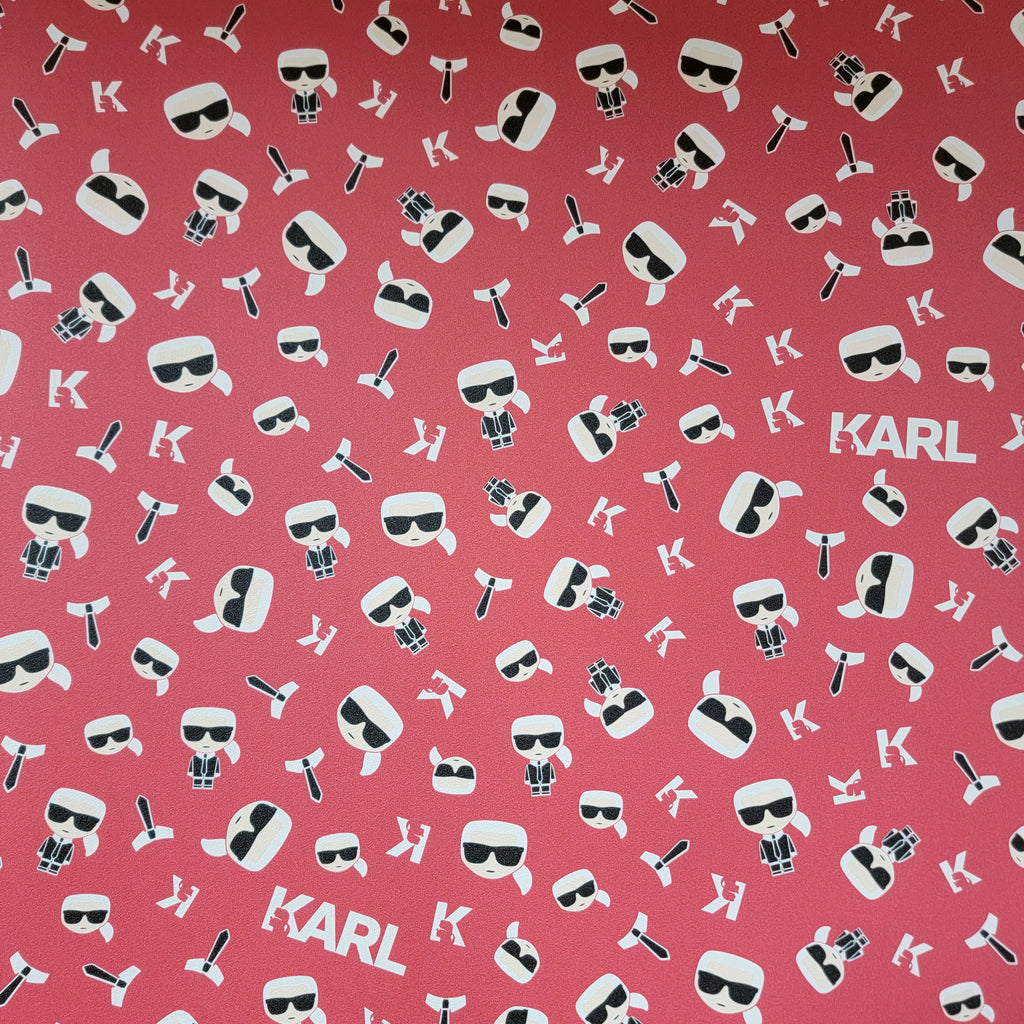 37843-1 Karl Lagerfeld Logo Ikonik Fashion Designer Blue Wallpaper