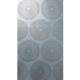 215026 Portofino lace teal Glassbeads blue silver foil Metallic lines Wallpaper