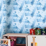 DI0925 York Disney and Pixar Toy Story 4 Retro Unpasted Blue Wallpaper
