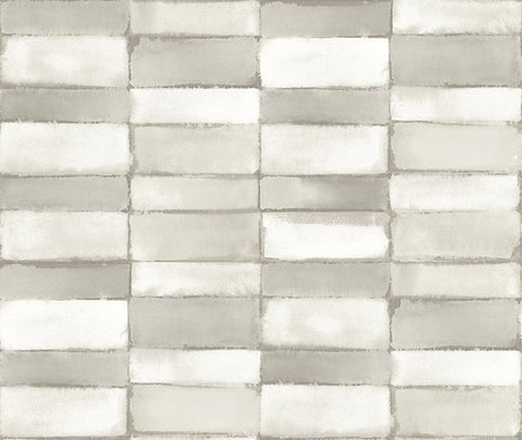 4074-26645 Braden Silver Tile Wallpaper