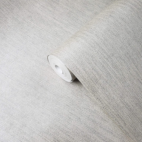 305032 Portofino Non-woven Plain Metallic gray Silver Wallpaper