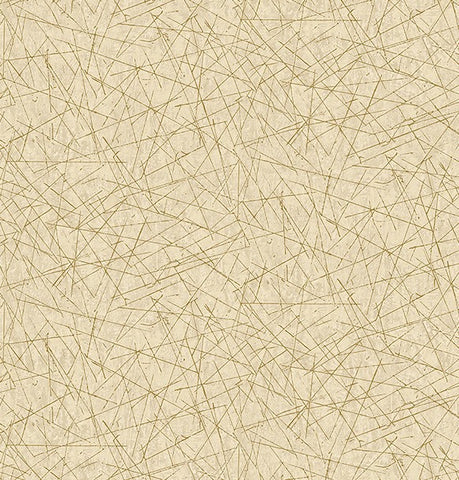 Bulan Gold Abstract Lines Wallpaper