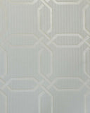 Z21107 Hexagon trellis beige off white Textured geometric wallpaper
