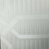 Z21103 Hexagon trellis lines off white Textured geometric wallpaper