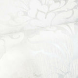 235003 Wallpaper flocking off white Flocked Victorian velvet large damask