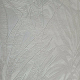 M23005 Floral Ivory off White cream palm tree leaves branches Wallpaper