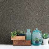 WM606690 Faux Mica Vermiculite Imitation Gray Charcoal Wallpaper - wallcoveringsmart