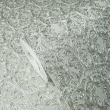 4505-10 Victorian damask white cream Wallpaper