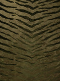 115002 Tiger Wallpaper brown bronze Metallic Textured Flock velvet animal fur 3D