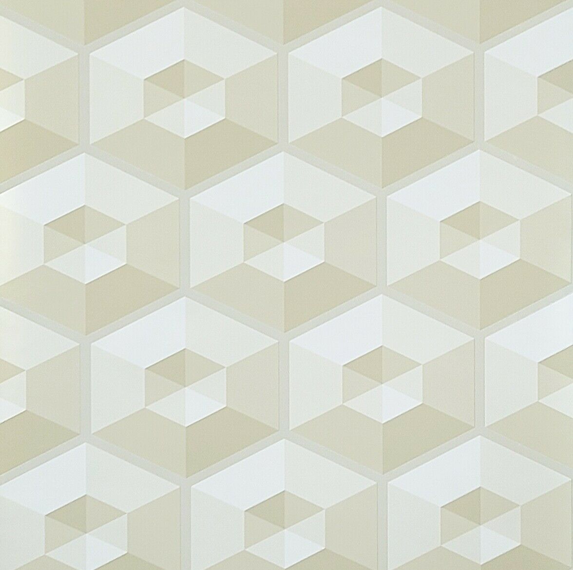 white hexagon wallpaper