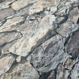 WM35583101 Brown Beige gray black faux Stone rocks Wallpaper