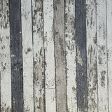 WM95914201 White gray black faux wood planks Wallpaper 