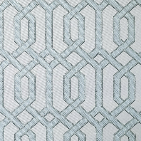 WMBA22001301 Beige Blue gold metallic geometric trellis textured Wallpaper