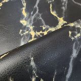 WMSR21050601 Faux marble stone effect black gold silver Wallpaper