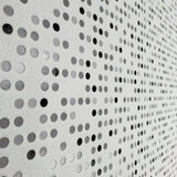 3559-10 White black Polka dot Wallpaper