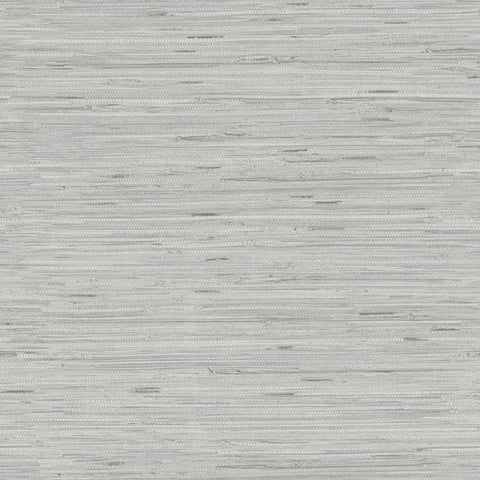 Y6201602 York White Silver Lustrous Grasscloth Wallpaper