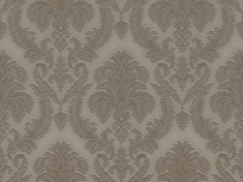 Z46017 Gray Brown Damascus textured contemporary wallpaper 3D